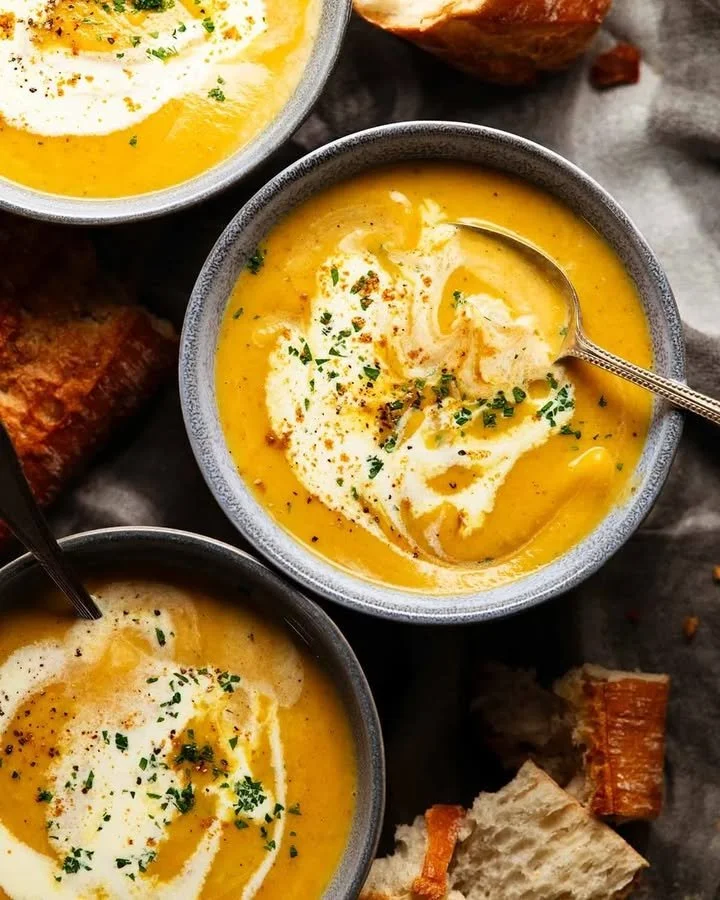 Soupe de l&eacute;gumes racines de la r&eacute;colte de campagne