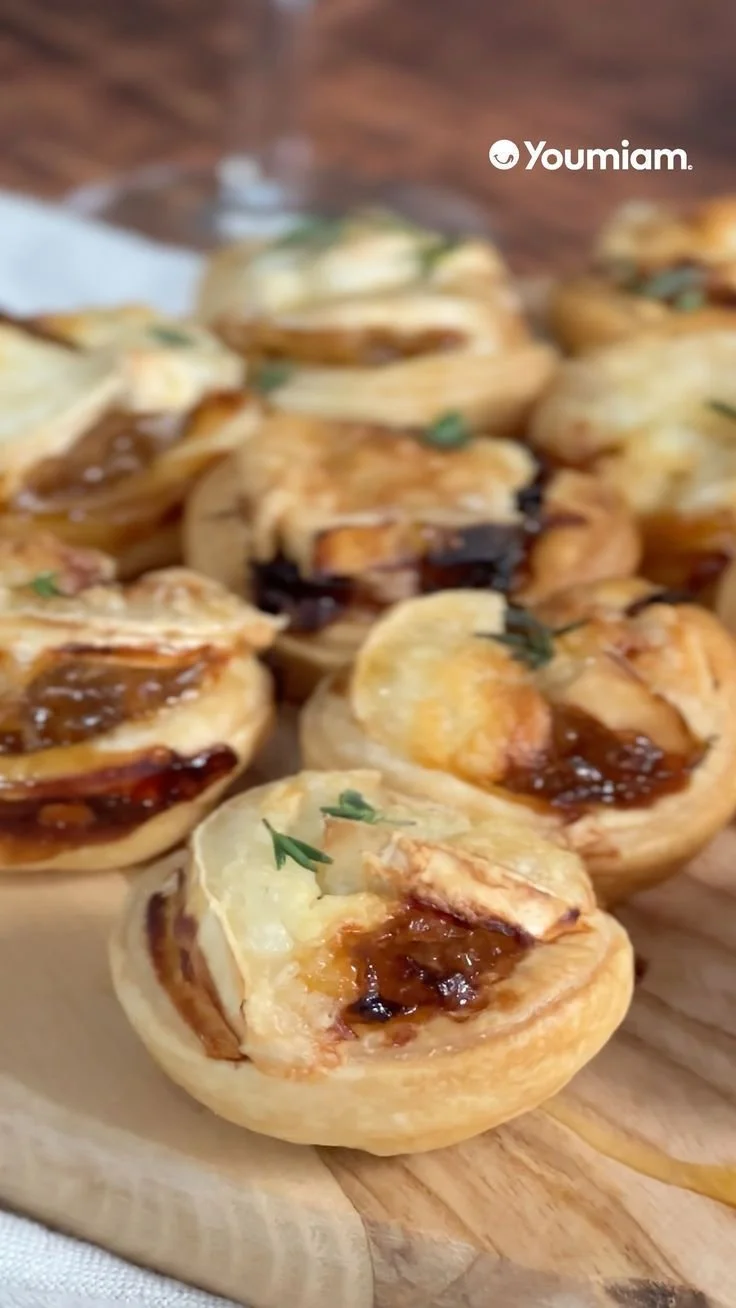 Tartelettes chèvre et confit d’oignons 😍