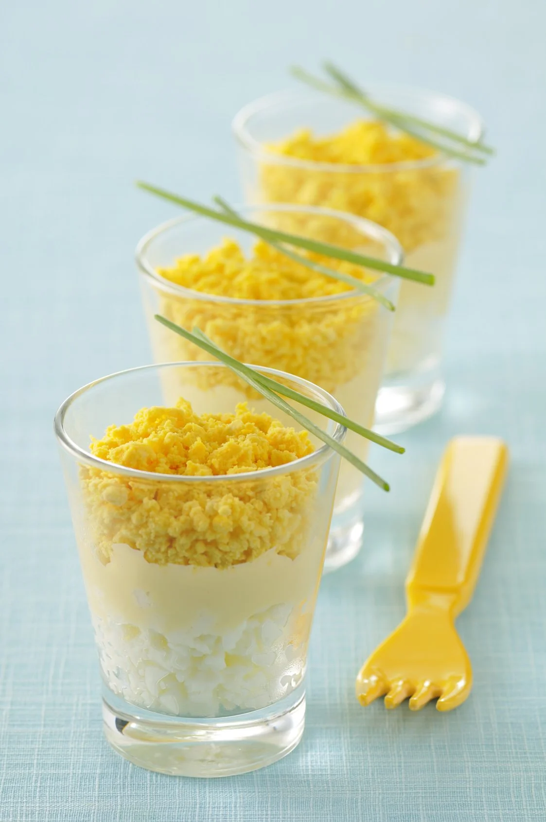Verrines d'&oelig;uf mimosa - Les recettes de cuisine et mets
